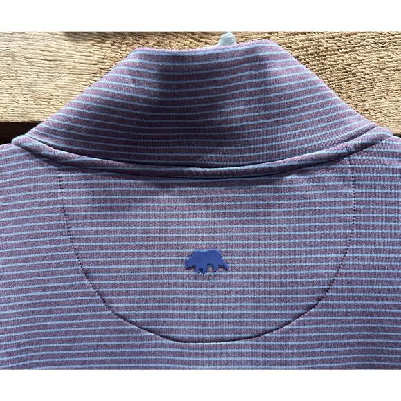 Men’s ONWARD RESERVE Performance Purple/Blue Striped 1/4 Zip Pullover Size M *B3 - Picture 5 of 5